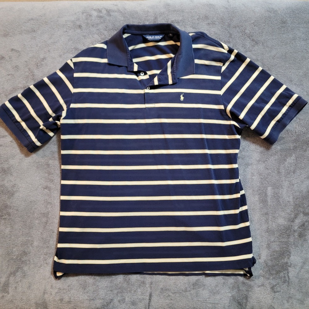 Polo Golf Ralph Lauren 100% Pima Cotton Striped Golf Polo Size XL